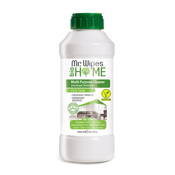 MR. WIPES მულტი გამწმენდი საშუალება PURE SOAP 1000 მლ.