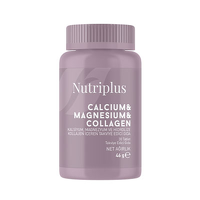 NUTRIPLUS საკვები დანამატი, CALCIUM, MAGNESIUM, COLLAGEN, 30 აბი.