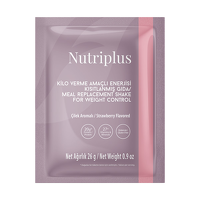 NUTRIPLUS შეიკი მარწყვის არომატით, საშეტი 26 გრ.