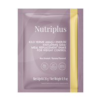 NUTRIPLUS შეიკი ბანანის არომატით, საშეტი 26 გრ.