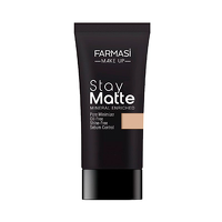 ტონალური კრემი ცხიმიანი კანისთვის,Stay Matte 02, PORCELAIN