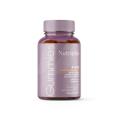 Nutriplus საღეჭი აბები Focus 60 ცალი