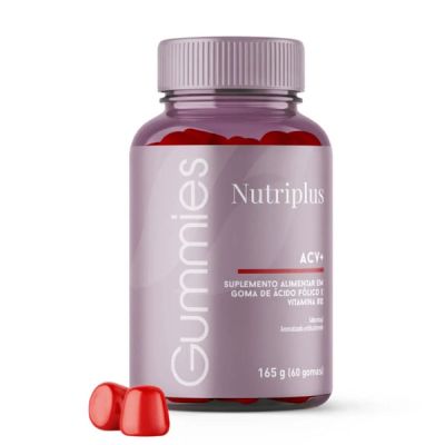 NUTRIPLUS ვაშლის სიდრის ძმარი საღეჭი აბები